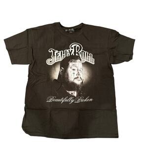 Jelly Roll Beautifully Broken T-Shirt Mens Large Black Country Music Tee 2025